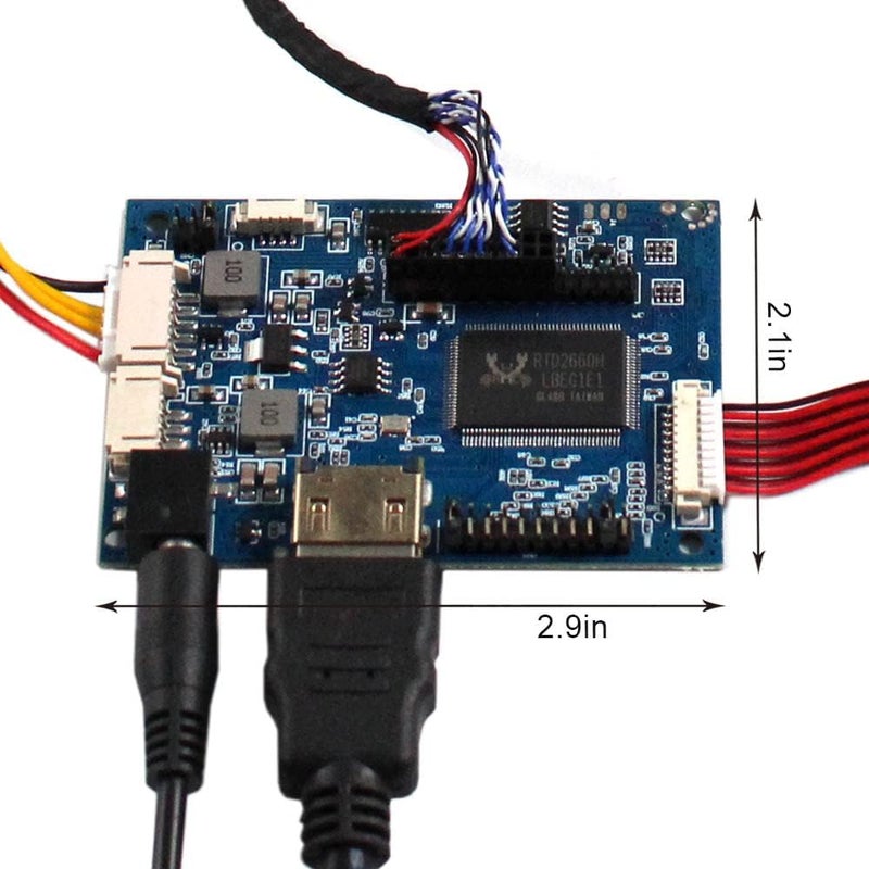VSDISPLAY 12.1 Inch 800x600 IPS LCD Screen 450 Nits 4:3 Aspect Ratio Industrial Replacement Display Panel VS121T-002A with Audio LCD Controller Board - Image 3